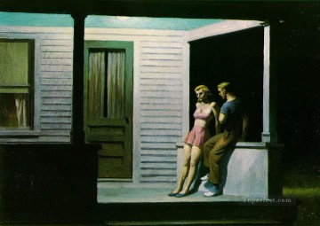 Edward Hopper Painting - summer evening Edward Hopper